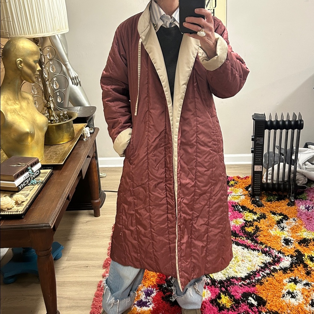 Vintage reversible trenchcoat - Picture 5 of 17